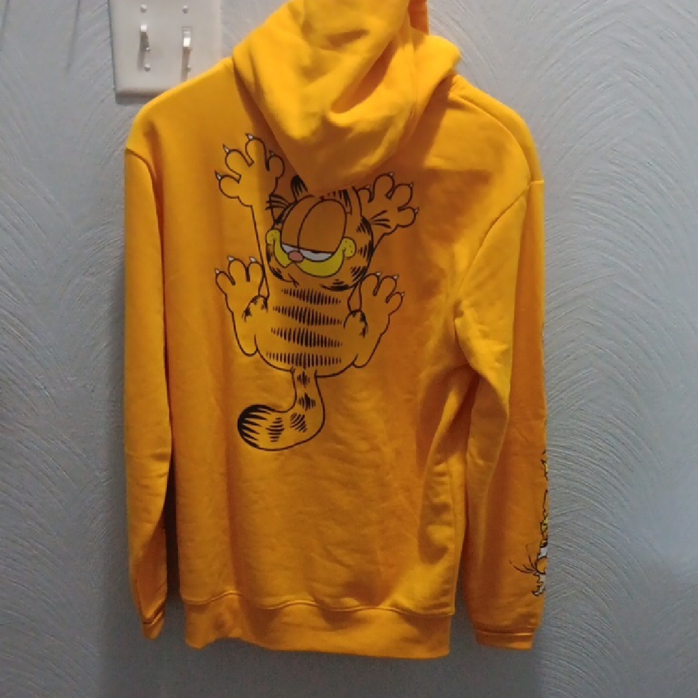 Garfield Graphic Yellow Hoodie - Picture 2 of 5